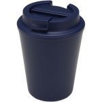 Dubbelwandige thermobeker met lekvrije schroefdeksel 300ml kleur marineblauw