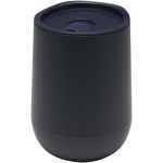 Dubbelwandige beker met schuifdeksel en luchtisolatie 360ml kleur marineblauw