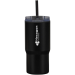 Dubbelwandige thermobeker met lekvrije deksel 540ml kleur zwart weergave bedrukking logo 2
