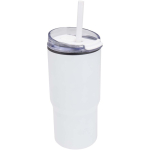 Dubbelwandige thermobeker met lekvrije deksel 540ml kleur wit