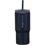 Dubbelwandige thermobeker met lekvrije deksel 540ml kleur marineblauw weergave bedrukking logo 2