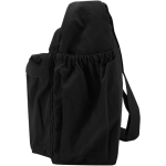 Laptoptas met kofferband en verborgen vak 13'' kleur zwart weergave zijkant