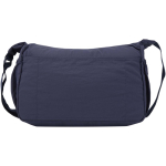 Laptoptas met kofferband en verborgen vak 13'' kleur marineblauw tweede weergave achterkant