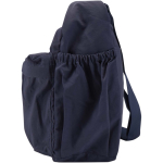 Laptoptas met kofferband en verborgen vak 13'' kleur marineblauw weergave zijkant