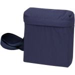 Lichte schoudertas met verstelbare riem en voering kleur marineblauw