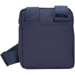 Lichte schoudertas met verstelbare riem en voering kleur marineblauw tweede weergave achterkant