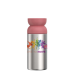 Thermische beker van gerecycled roestvrij staal met 360° drinkrand 350 ml Mepal kleur roze