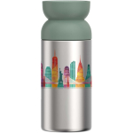 Thermische beker van gerecycled roestvrij staal met 360° drinkrand 350 ml Mepal kleur appel groen