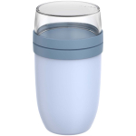 Plastic lunchbox met dubbele vakverdeling 1,05L Mepal kleur blauw