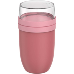 Plastic lunchbox met dubbele vakverdeling 1,05L Mepal kleur roze