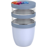 Lekvrije lunchbox met 3 vakken 900 ml Mepal kleur blauw