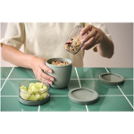 Lekvrije lunchbox met 3 vakken 900 ml Mepal kleur appel groen luxe weergave