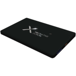 Dunne externe batterij van gerecycled aluminium 5.000 mAh SCX.design kleur zwart