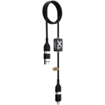 Laad- en datakabel met verlicht logo 60W 1m SCX.design kleur zwart tweede weergave
