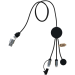 7-in-1-oplaadkabel voor smartwatch en mobiel SCX.design kleur zwart tweede weergave achterkant