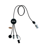 7-in-1-oplaadkabel voor smartwatch en mobiel SCX.design met afdrukgebied