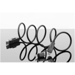 Ultrasnelle magnetische oplaadkabel met dubbele ingang 100W SCX.design kleur zwart vierde weergave