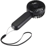 Oplaadbare draagbare ventilator met 3 snelheden en USB-C kleur zwart