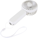 Oplaadbare draagbare ventilator met 3 snelheden en USB-C kleur wit