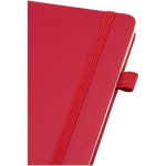 A5-notitieboek met harde kaft van synthetisch leer en gelinieerde pagina’s JournalBooks kleur rood weergave detail 1