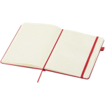 A5-notitieboek met harde kaft van synthetisch leer en gelinieerde pagina’s JournalBooks kleur rood tweede weergave