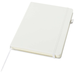 A5-notitieboek met harde kaft van synthetisch leer en gelinieerde pagina’s JournalBooks kleur wit