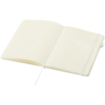 A5-notitieboek met harde kaft van synthetisch leer en gelinieerde pagina’s JournalBooks kleur wit tweede weergave