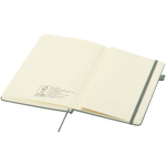 A5-notitieboek met harde kaft van synthetisch leer en gelinieerde pagina’s JournalBooks kleur gemarmerd groen derde weergave
