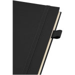 A5-notitieboek met harde kaft van synthetisch leer, spiraalbinding en gelinieerde pagina's JournalBooks kleur zwart weergave detail 1