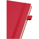 A5-notitieboek met harde kaft van synthetisch leer, spiraalbinding en gelinieerde pagina's JournalBooks kleur rood weergave detail 1