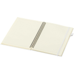 A5-notitieboek met harde kaft van synthetisch leer, spiraalbinding en gelinieerde pagina's JournalBooks kleur wit tweede weergave