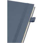 A5-notitieboek met harde kaft van synthetisch leer, spiraalbinding en gelinieerde pagina's JournalBooks kleur marineblauw weergave detail 1
