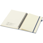 A5-notitieboek met harde kaft van synthetisch leer, spiraalbinding en gelinieerde pagina's JournalBooks kleur marineblauw derde weergave