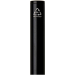Pen van gerecycled aluminium met draaimechanisme en blauwe inkt kleur zwart weergave detail 1