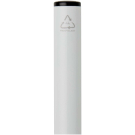 Pen van gerecycled aluminium met draaimechanisme en blauwe inkt kleur wit weergave detail 1