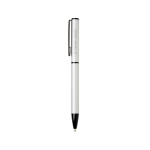 Pen van gerecycled aluminium met draaimechanisme en blauwe inkt met afdrukgebied