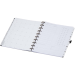 Agenda met kunstleren omslag en schijfband kleur zwart derde weergave