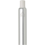 Balpen van gerecycled aluminium met zachte rubberen grip en blauwe inkt kleur wit weergave detail 1