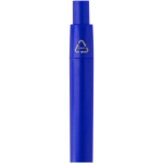 Mini balpen van RCS-gecertificeerd gerecycled plastic met blauwe inkt kleur koningsblauw weergave detail 1
