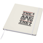 A4-notitieboek met harde kaft, elastische sluiting en kunstleer, gelinieerde pagina's kleur wit weergave tampondruk