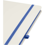A5-notitieboek met harde kaft, elastische sluiting en zachte afwerking, gelinieerde pagina’s kleur koningsblauw weergave detail 1