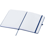 A5-notitieboek met harde kaft van kunstleer en gelinieerde pagina’s kleur marineblauw tweede weergave