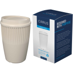 Herbruikbare beker van gerecycled kunststof met enkele wand 350 ml kleur zand vierde weergave
