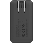 Snelle reisoplader met USB-C- en USB-A-poorten 65W Xtorm kleur zwart tweede weergave achterkant