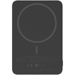 Ultradunne magnetische powerbank met draadloos opladen 5.000 mAh Xtorm kleur zwart tweede weergave achterkant