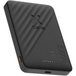 Ultradunne magnetische powerbank met draadloos opladen 5.000 mAh Xtorm kleur zwart weergave bedrukking logo 2