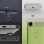 Ultradunne magnetische powerbank met draadloos opladen 5.000 mAh Xtorm kleur zwart luxe weergave