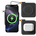 3-in-1 reisoplader met draadloos opladen 10.000 mAh Xtorm kleur zwart tweede weergave