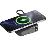 3-in-1 reisoplader met draadloos opladen 10.000 mAh Xtorm kleur zwart derde weergave