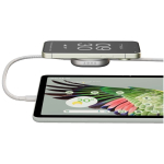 USB-C 2-in-1-oplaadkabel met draadloos Zens-laadstation kleur wit luxe weergave 2